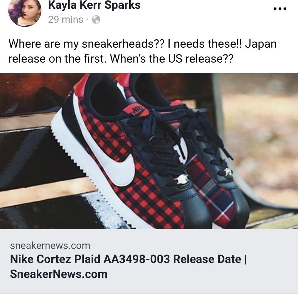ISO!! Plaid Nike Cortez
